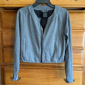 Gray Adidas Climalite Women's Track Jacket